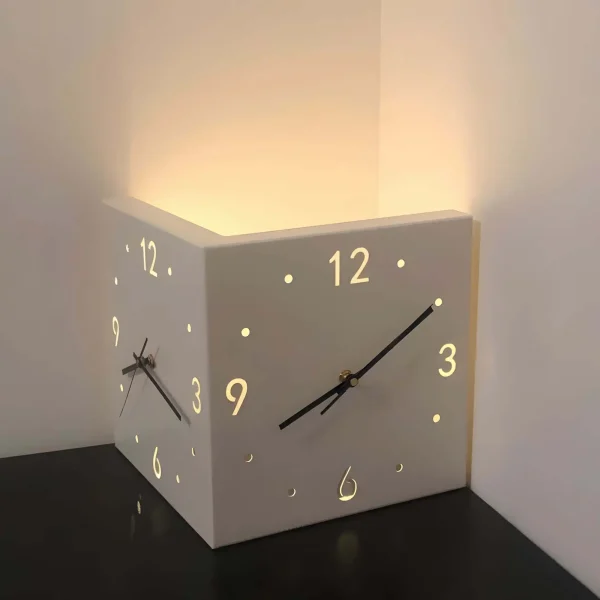 Modern Corner Luminous Clock